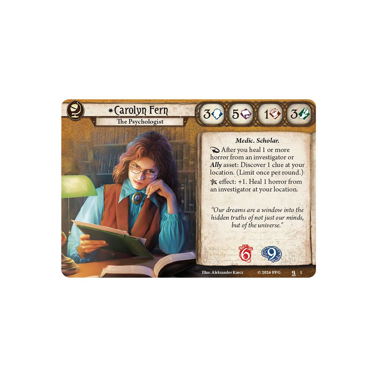 Arkham Horror LCG: Carolyn Fern - Investigator Deck