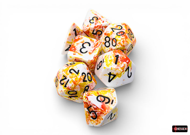 Chessex: Brush Sunrise/Black