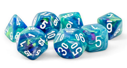 Chessex Mega-Hedral: Festive Waterlily/White
