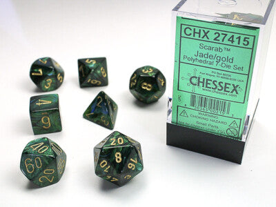Chessex: Scarab Jade/Gold