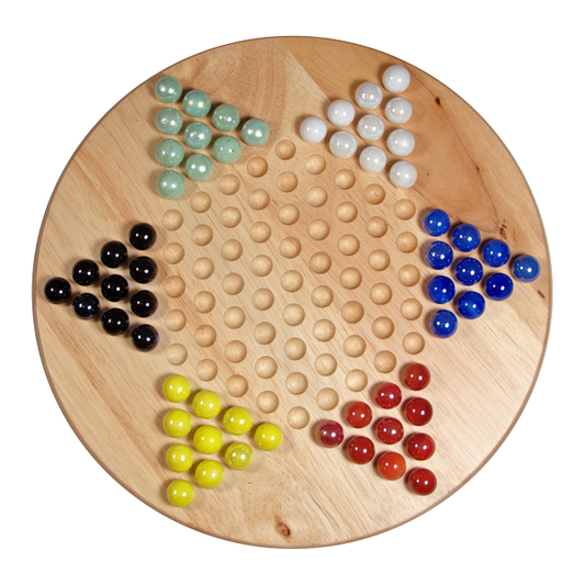 We Games - Chinese Checkers 11.5" Wood w/ Marbles