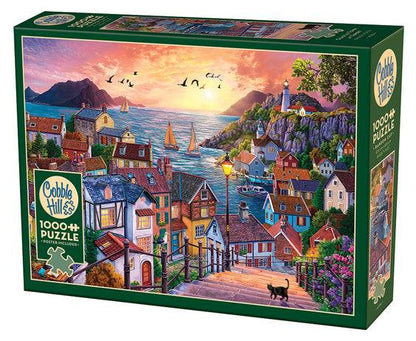 Coastal Town at Sunset - 1000 Pieces