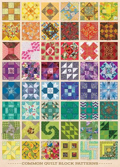 Common Quilt Blocks - 1000 Pieces
