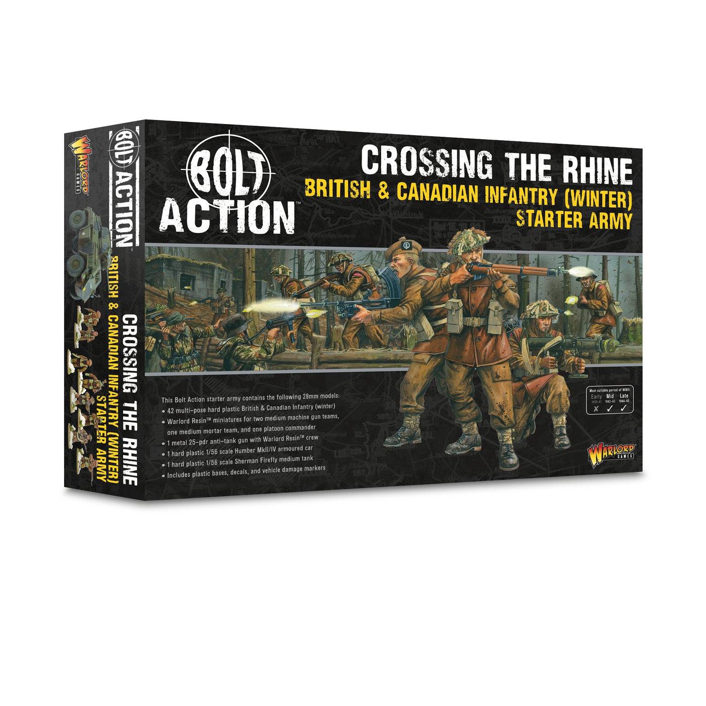 Crossing the Rhine British & Canadian Infantry (Winter) Starter Army