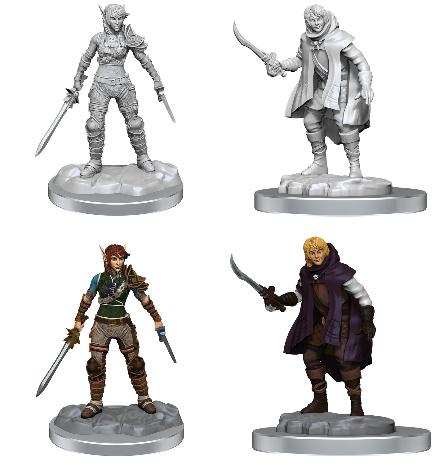 D&D - Elf Rogue & Half-Elf Rogue Protege