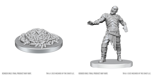 D&D - Swarm of Rot Grubs & Grub Victim