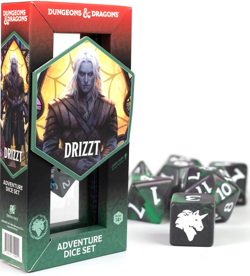D&D Adventure Dice - Legend if Drizzt