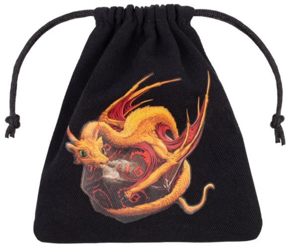 Dice Bag - Dragon (Black & Adorable)