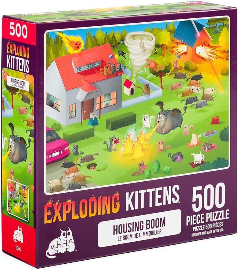 Exploding Kittens: Housing Boom 500 Piece Puzzle