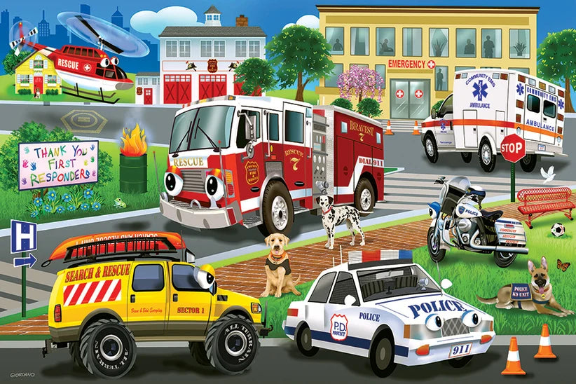 First Responders - 35 Piece Floor Puzzle