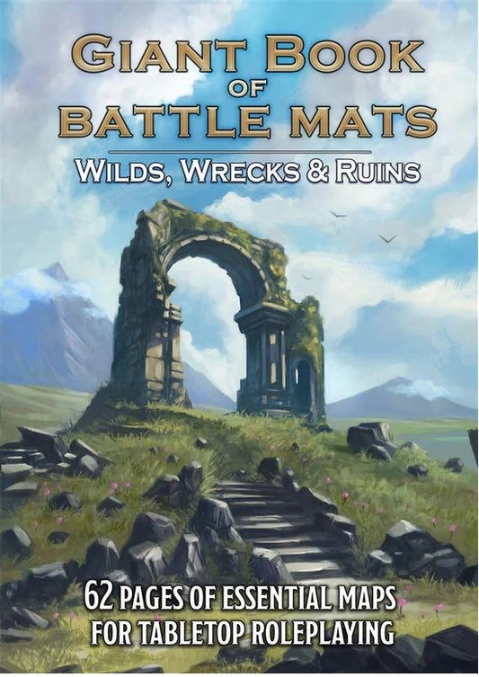 Loke Battle Mats - Giant Book Of Battle Maps Wilds, Wrecks & Ruins