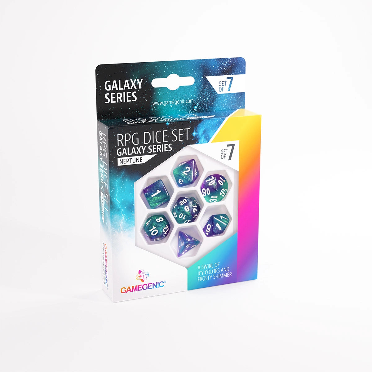 Gamegenic RPG Dice: Galaxy Series - Neptune