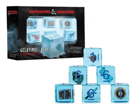 D&D Gelatinous Cube 6 Piece D6 Dice Set