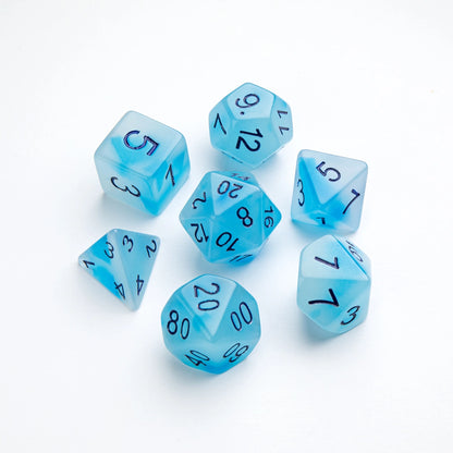 Gamegenic RPG Dice: Glow Series - Icy Crumbs
