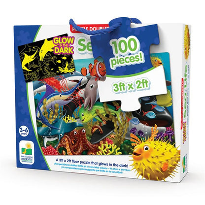 Glow in the Dark Puzzle - Sea Life (100 Pieces)