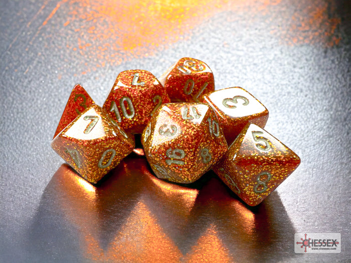 Chessex Mini: Glitter - Gold/Silver