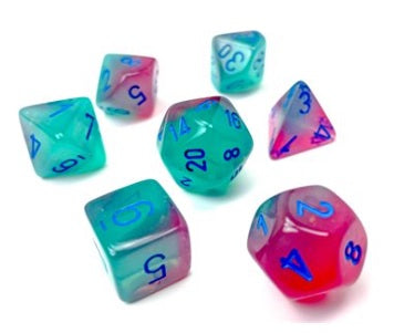 Chessex: Gel Green-Pink/Blue
