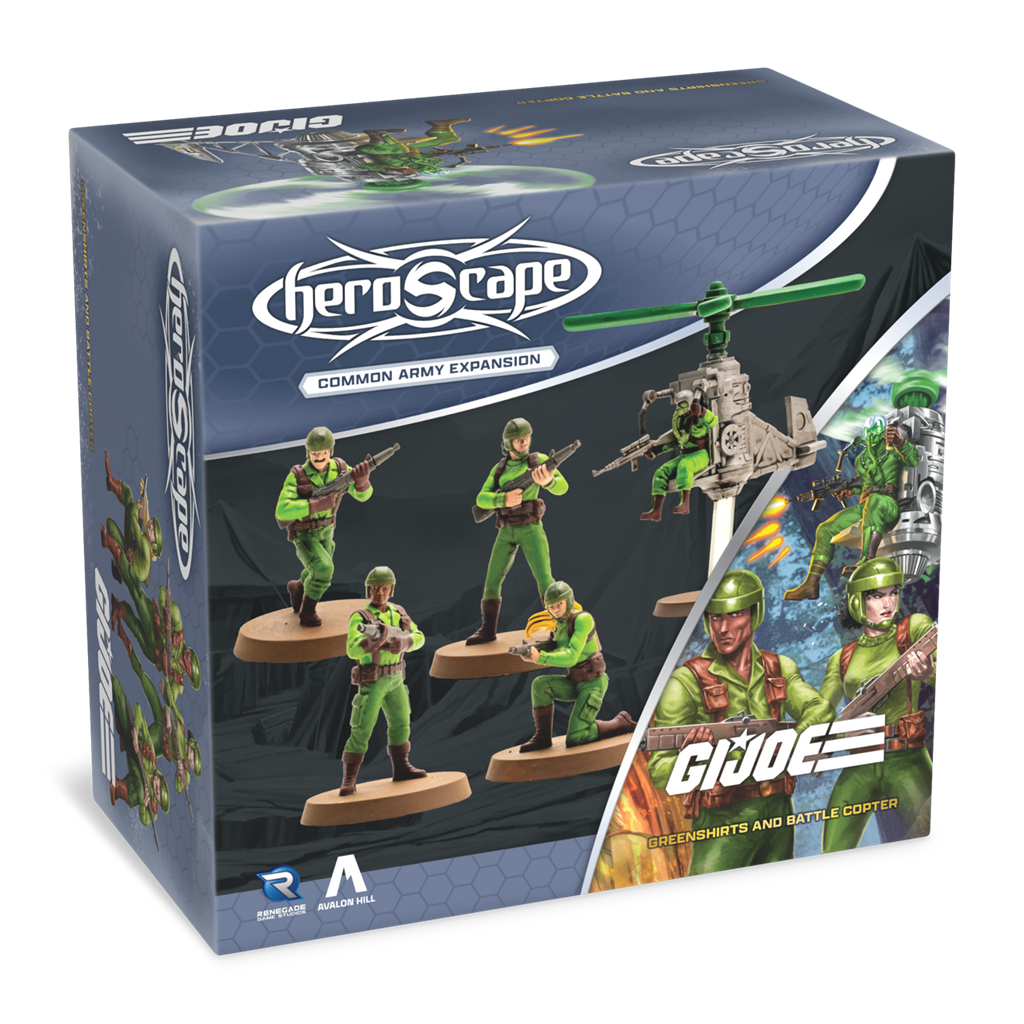 G.I. Joe Heroscape - Greenshirts & Battle Copter Army Expansion