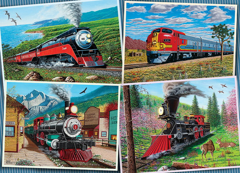 Historic Locomotives - 1000 Pieces