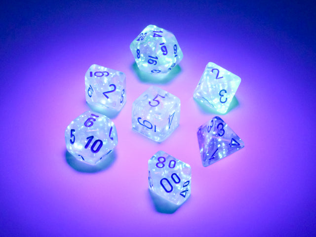 Chessex Mini: Icicle Light Blue Luminary