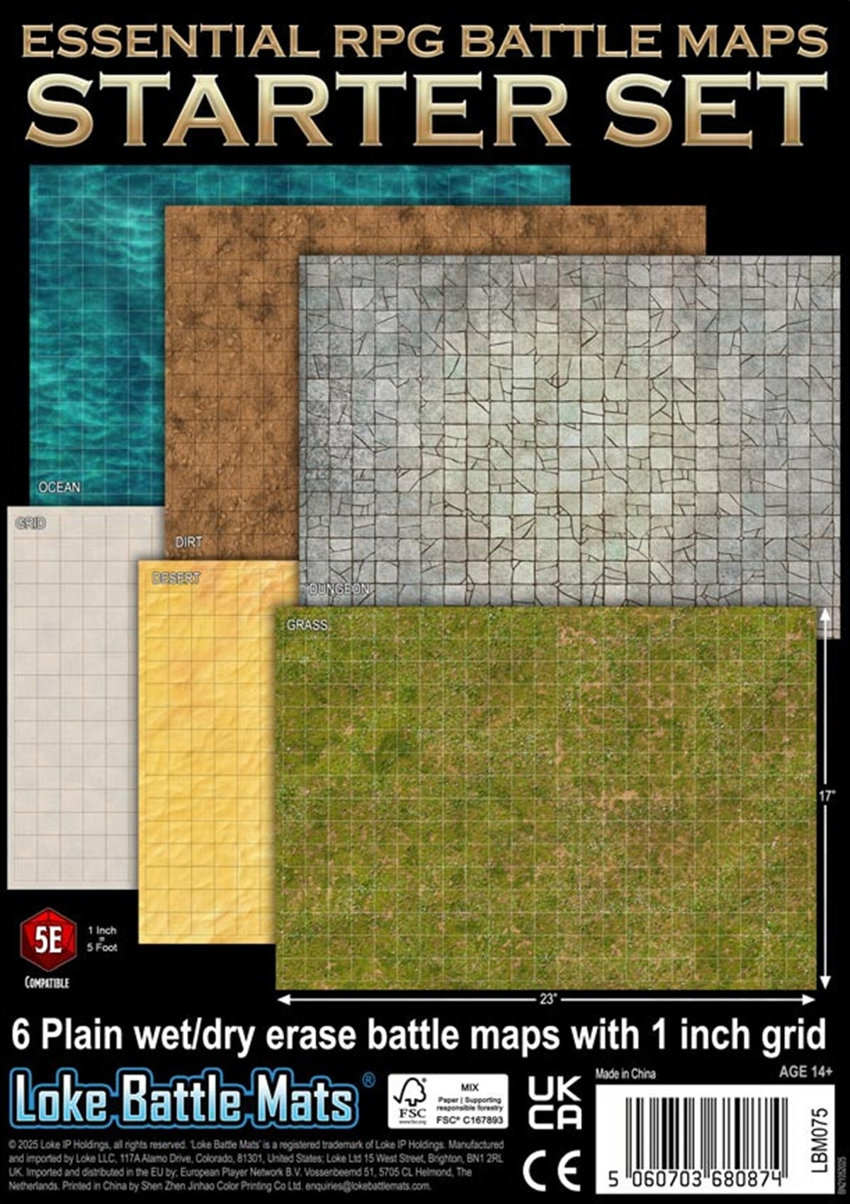 Loke Battle Mats - Essential RPG Battle Maps Starter Set