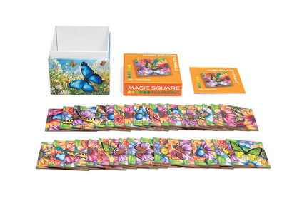 Magic Square Puzzle: Butterflies - 36 Pieces