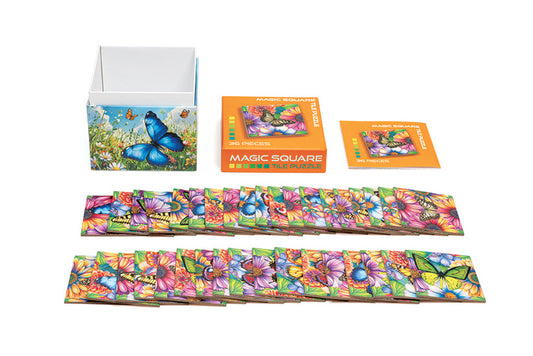 Magic Square Puzzle: Butterflies - 36 Pieces