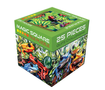 Magic Square Puzzle: Frogs - 25 Pieces
