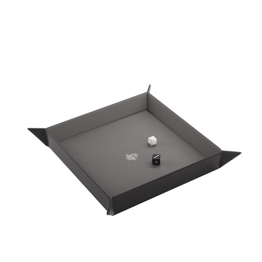 Magnetic Dice Tray: Square: Black / Gray