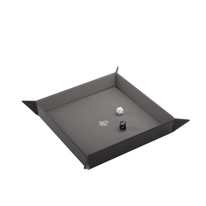 Magnetic Dice Tray: Square: Black / Gray