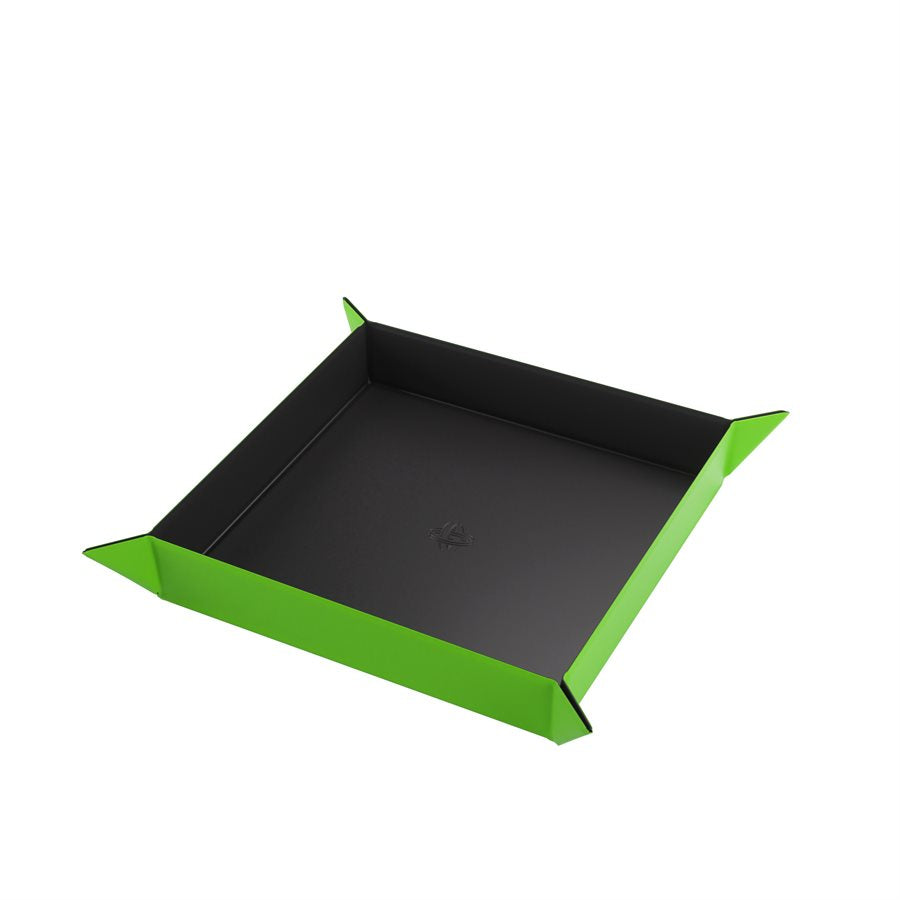 Magnetic Dice Tray: Square: Black / Green