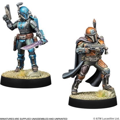 Star Wars: Legion: Mandalorian Leader and Hunter - Customizable (ATOSWQ152) (Pre-Order for August 7th)