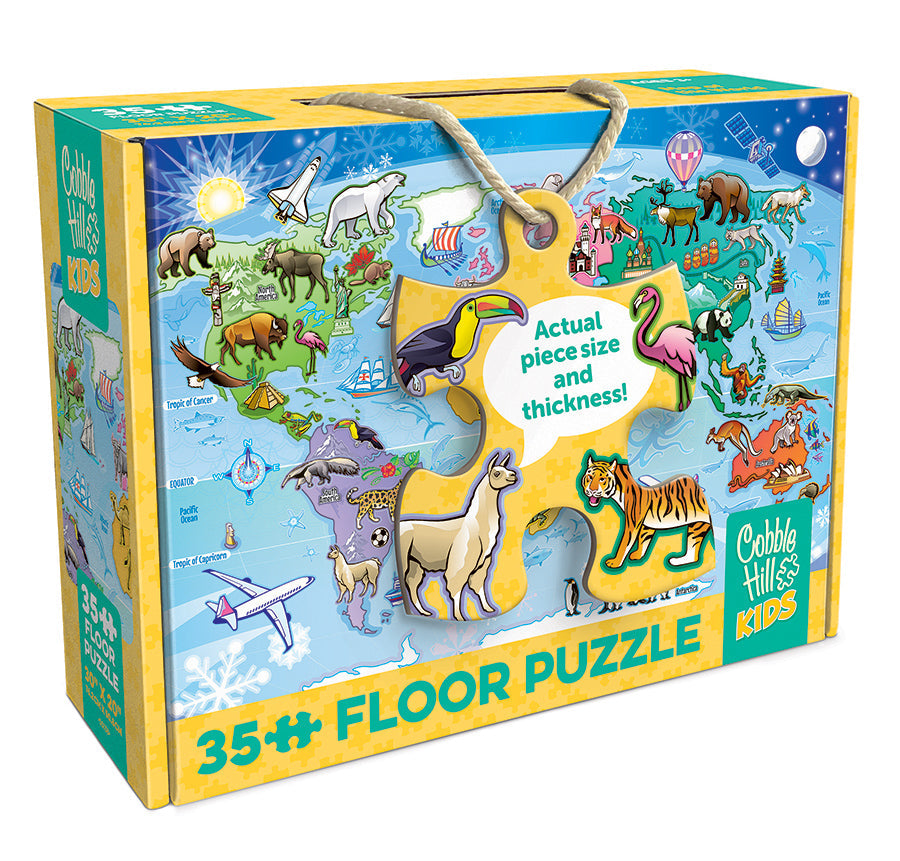 Map of the World - 35 Piece Floor Puzzle