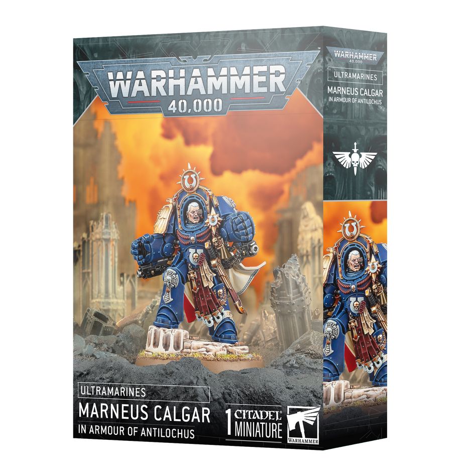 Ultramarines Marneus Calgar in Armour of Antilochus