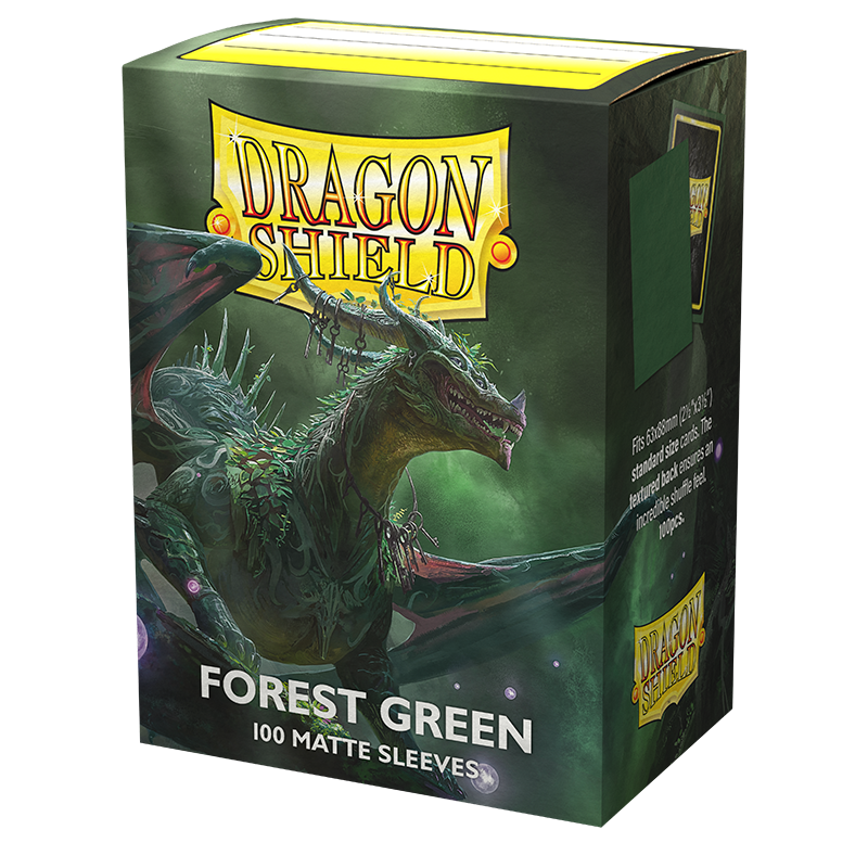 Matte Dual Sleeves - Forest Green 100CT