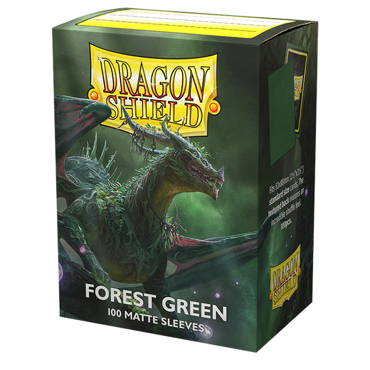 Matte Dual Sleeves - Forest Green 100CT