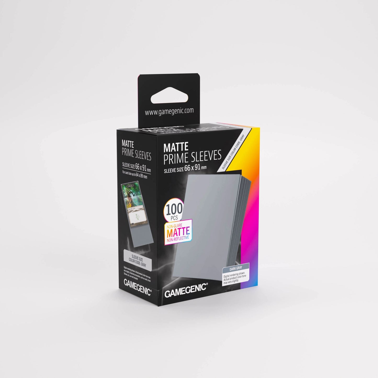 Matte Prime Sleeves 100 (Dark Gray)