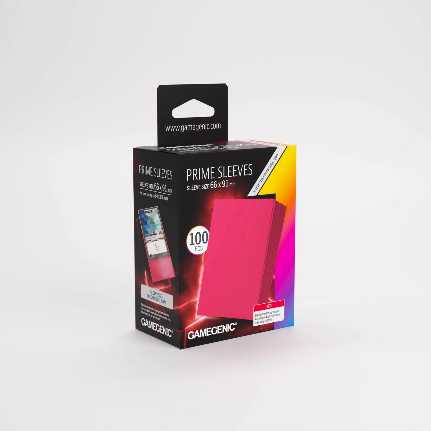 Matte Prime Sleeves 100 (Red)