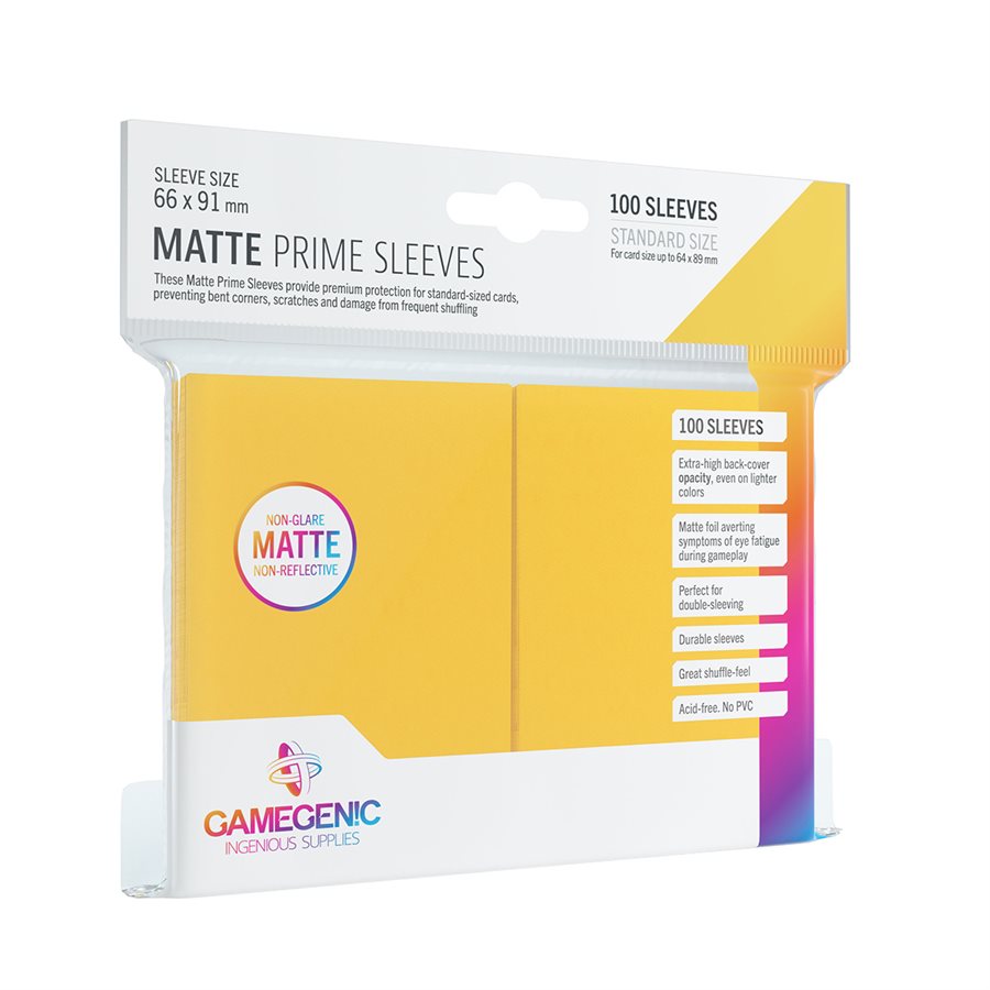 Matte Prime Sleeves 100 (Yellow)