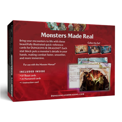 Dungeons & Dragons: Reference Cards: Monsters - Animals and NPC's (Pre-Order for August 18th)
