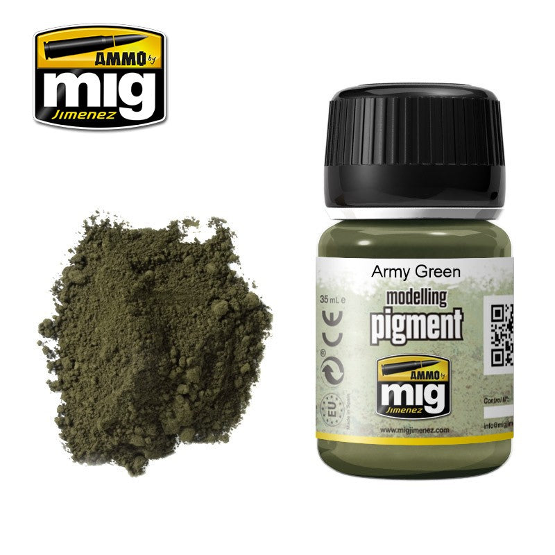 Ammo Mig Pigments: Moss Green