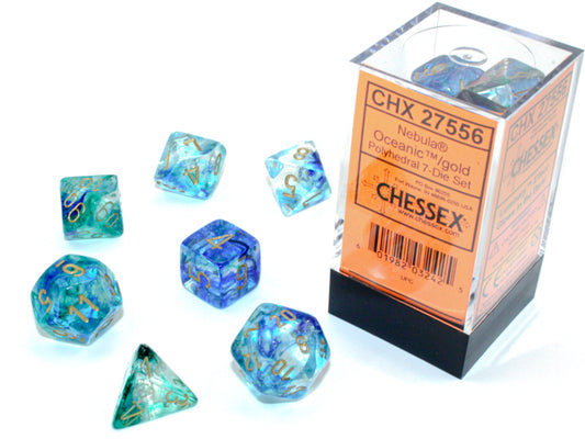 Chessex: Nebula Oceanic/Gold