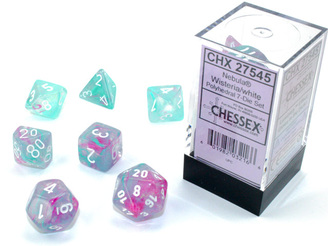 Chessex: Nebula Wisteria/White