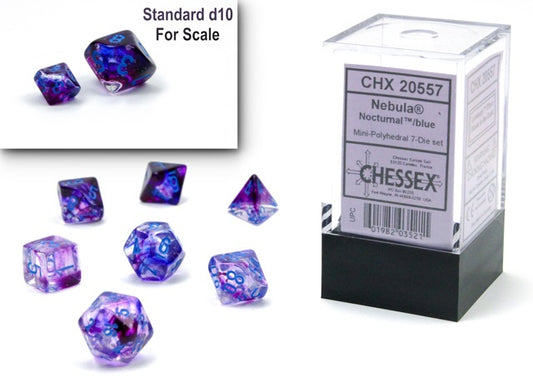 Chessex Mini: Nebula - Nocturnal/Blue (Luminary)
