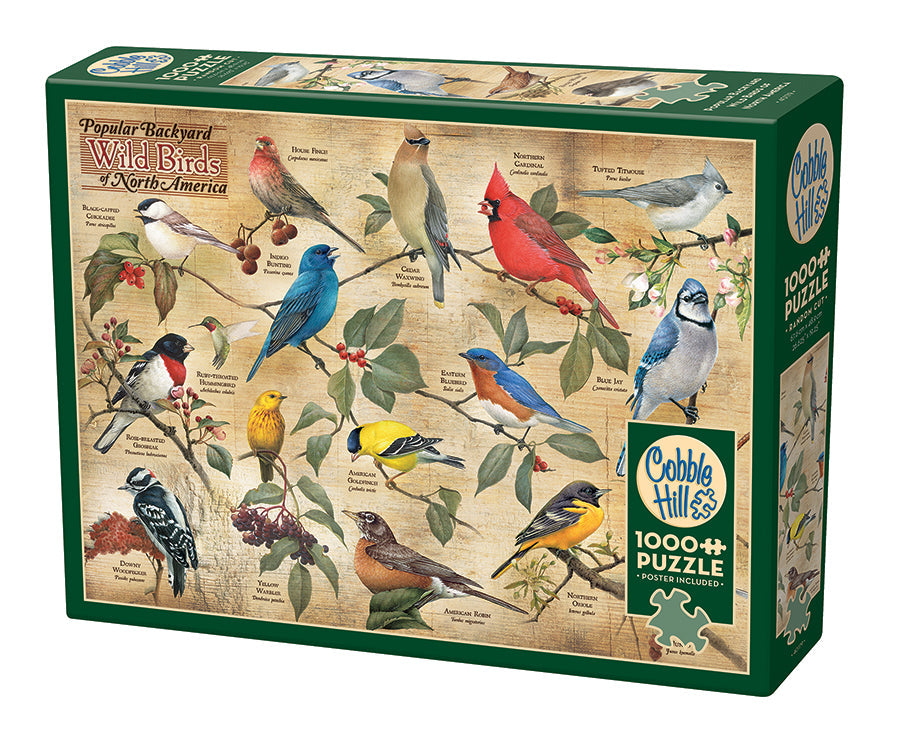 Popular Backyard Birds of North America - 1000 Pieces