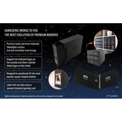 Premium Cardport: Star Wars Unlimited: Black (24 Pocket)