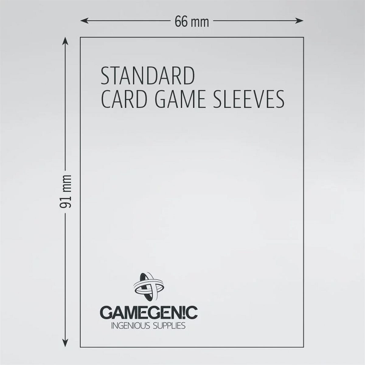 Sleeves: Prime Standard Card Game 50 (Color Code: Gray)