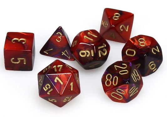 Chessex Mini: Gemini - Purple-Red/Gold