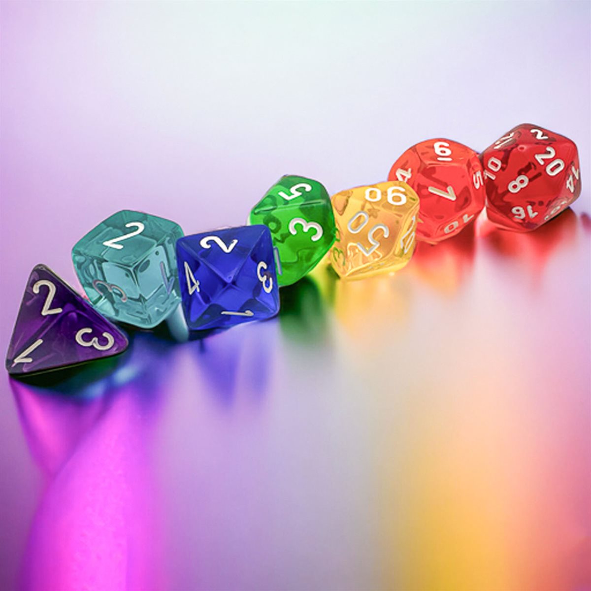 Chessex: Rainbow Transulcent GM and Beginner Player Set
