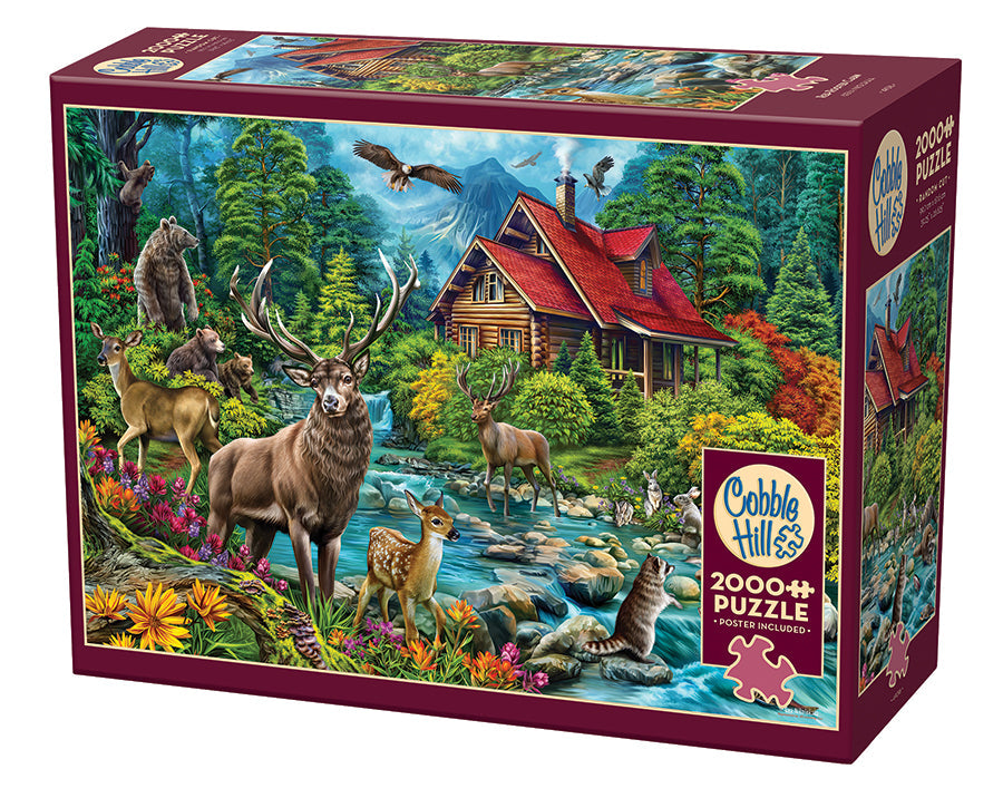 Red-Roofed Cabin - 2000 Pieces